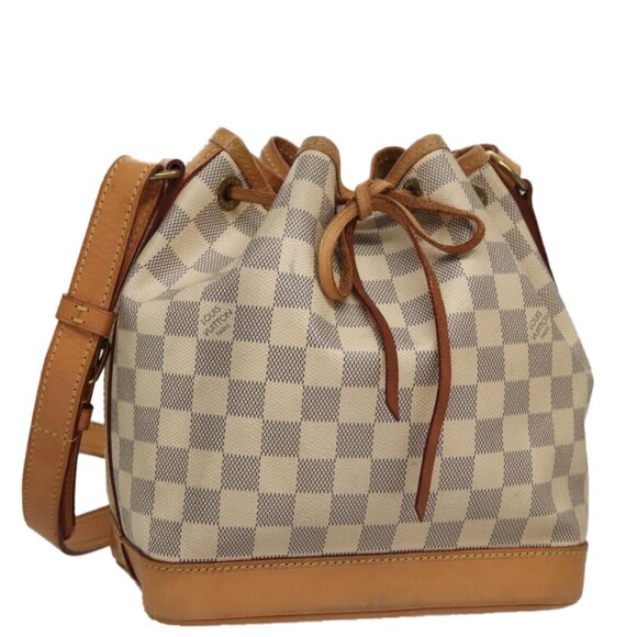 LOUIS VUITTON Damier Azur Noe BB Shoulder Bag N41220 LV Auth 108404